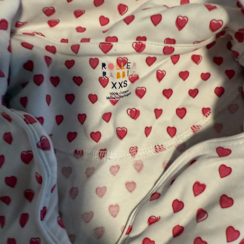 Roller Rabbit Pink Heart Patterned Top - Picture 2 of 2
